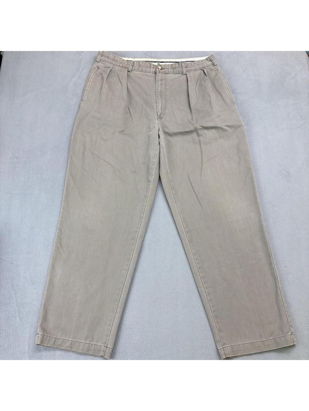 Vintage Polo Ralph Lauren Pleated Chino Pants Size 38 (Fit 37x29.5 in.) Sage